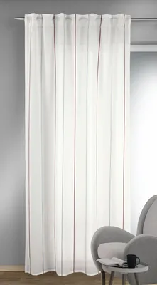 Produktbild von Fertigschal verdeckte Schlaufen "Agatha"  Größe (HxB) 245x135cm  rot
