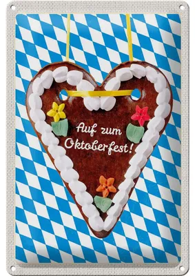 Produktbild von Blechschild Reise 20x30cm München  Lebkuchen Feier