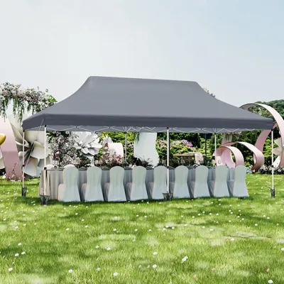 Produktbild von Faltbarer Partyzelt - Faltzelt - Klappzelt - Marktzeltt - Außenzelt - Groß, 300x600 cm