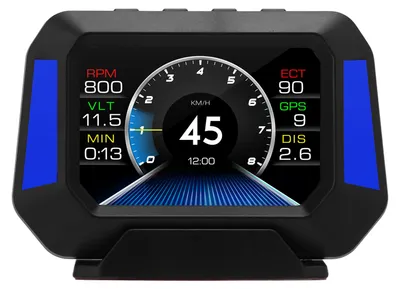 Image de Car Smart Gauge : compteur de vitesse numérique 3 pouces, affichage HUD pour voiture, mode OBD2 + GPS avec inclinomètre, boussole, alerte de vitesse et de régime