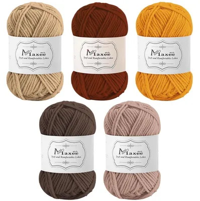 Obrázek produktu pro Příze na háčkování, 250 g (5 x 50 g), akryl, vícebarevná, vhodná pro pletení a háčkování