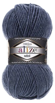 Produktbild von ALIZE Superlana Midi 203 Denim Melange