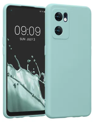Produktbild von kwmobile Slim Case kompatibel mit Oppo Find X5 Lite Hülle - Handyhülle aus Silikon in Mintgrün