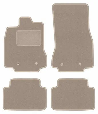 Immagine prodotto di Tappetini in moquette per Jaguar XF I 2WD X250 2007-2015 (berlina/station wagon) – set 4 pezzi, beige, su misura – Wielganizator LUX