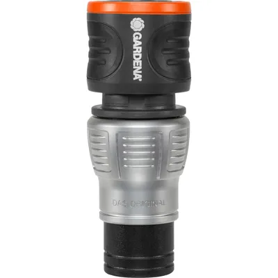 Produktbild von Gardena 18253-50, Schlauchanschluss, Metall, Schwarz, Orange, Silber