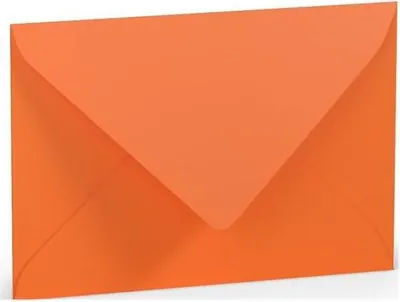 Produktbild von Briefumschlag C6 Nassklebung Seidenfutter Orange