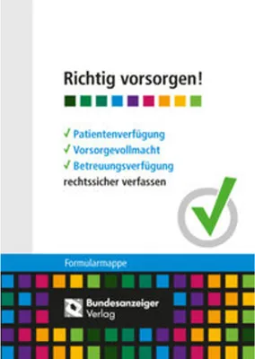 Produktbild von Richtig vorsorgen!