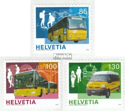 Produktbild von Briefmarken Schweiz 2006 Mi 1956-1958 (kompl.Ausg.) postfrisch Postautobusse