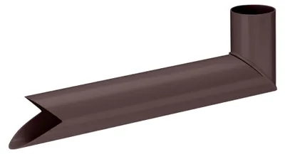 Produktbild von INEFA Wasserspeier Fallrohr, PVC DN50 / 50mm Dunkelbraun Übergangsstück Regenrohr, Dachrinnenzubehör, einfache Steckmontage, Germany