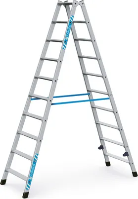Produktbild von Zarges gebördelte Doppelstufenleiter Nova B 2x10 Stufen