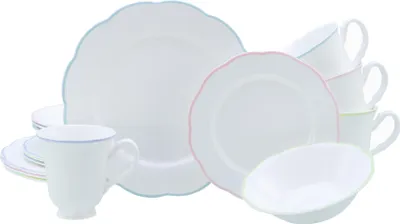 Produktbild von CreaTable, 24841, Florine Bunt, Kombiservice 16-tlg, Steingut