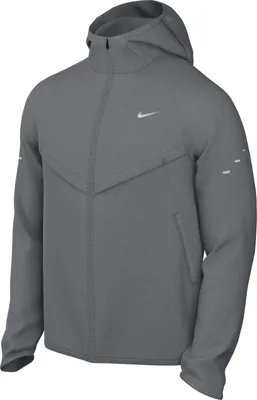Image de Veste de course Nike Stride Uv pour hommes, technologie Dri-Fit, couleur gris fumé/gris fumé