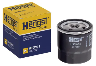 Productafbeelding van Oliefilter HENGST FILTER H90W01 voor FORD Fiesta Mk6 (3-deurs) (JA8, JR8), Fiesta Mk5 (3-deurs) (JH1, JD1, JH3, JD3), Kuga Mk2 (DM2), Mondeo V Kombi (CF)