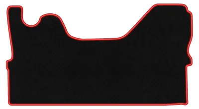 Immagine prodotto di Tappetini in moquette per Iveco Daily VI 2014- (commerciale) – set 4 pezzi, nero/rosso, su misura – Wielganizator CARLUX