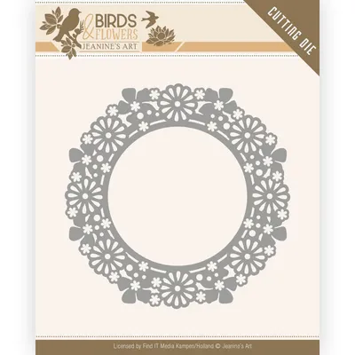 Produktbild von Stanzschablone - Jeanines Art - Birds and Flowers - Blumen Kreis