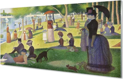 Produktbild von Glasbilder 140x70 Wandkunst Art Treffen am See