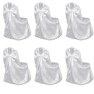 Produktbild von vidaXL Stuhlhussen für Hochzeit Bankett 12 Stk. Weiß