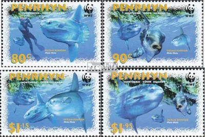 Produktbild von Briefmarken Penrhyn 2003 Mi 605-608 (kompl.Ausg.) postfrisch Mondfisch