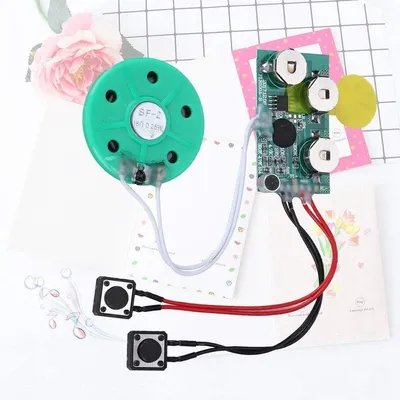 Soundchip 4 Minuten - Aufnahmefunktion - 3-Tasten Bedienung - Perfekt für Grußkarten und Geschenke