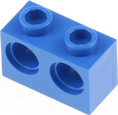 Produktbild von 1x Lego Technic Bau Stein Lochbalken 1x2x1 blau Lochstein 8430 4112071 32000