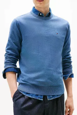 Produktbild von Tommy Hilfiger Pullover blau einfarbig