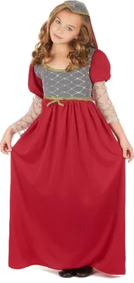 Produktbild von Mittelalter Kostüm für Mädchen M 7-9 Jahre (120-130 cm)