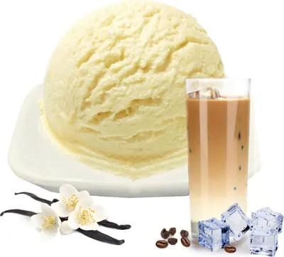 Produktbild von Vanille Eiskaffee Speiseeis Pulver 333 g
