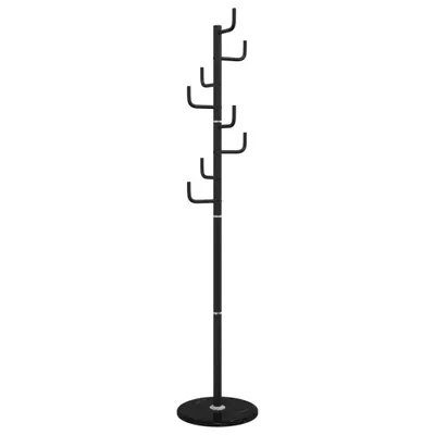 Produktbild von Garderobenständer Schwarz 183 cm Pulverbeschichtetes Eisen