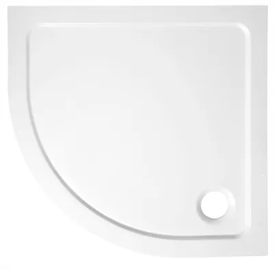 Produktbild von Aqualine TECMI Gussmarmor-Duschwanne, Viertelkreis 90x90x3cm, R55