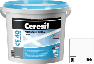 Immagine prodotto di Stucco CERESIT CE 40 Aquastatic 5 kg 01 bianco