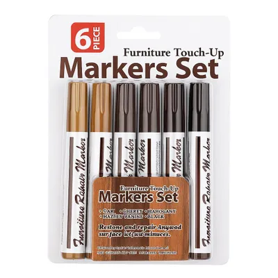Produktbild von THAR Möbel-Reparaturstifte Set – 6 Stifte & 6 Wachsstifte