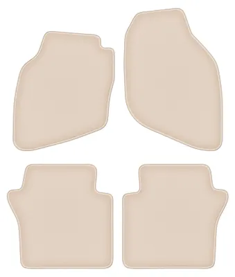 Produktbild von DURBAN Beige Velours-Fußmatten-Set für Honda City IV Limousine (2002-2008)