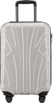 Produktbild von Suitline - leichtes Handgepäck 55x35x20 cm Flugzeug-Trolley 34 L Bordgepäck Hand-Koffer leicht Bord-Koffer 4 Rollen Kabinengepäck Hand Luggage TSA ,matt Weiß