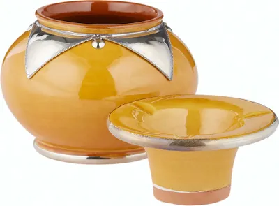 Obrázek produktu pro Orientální popelník s víkem Kanita žlutý