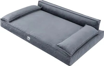 Zdjęcie produktu dla Legowisko dla psa Legowisko dla psa Kanapa dla psa Poduszka dla psa Lózko Sofa Kosz dla psa Legowisko dla psa Miekka sofa dla psa Materac Miejsca do spania, grafitowy, 78 x 54 cm