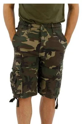 Obrázek produktu pro Pánské kraťasy Brandit Vintage Cargo Shorts olive camo - 3XL
