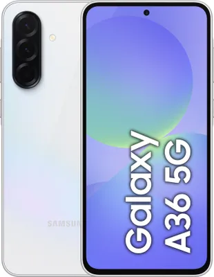 Produktbild von Samsung Galaxy A36 17 cm (6,7 Zoll) Dual-SIM Android 15 5G USB Typ-C 6 GB 128 GB 5000 mAh Weiß