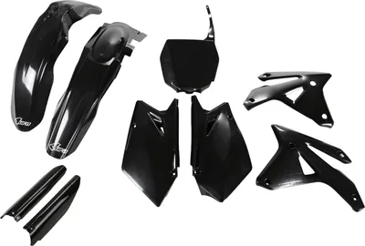 Obrázok produktu pre Súprava krytov UFO PLAST, 9-dielna súprava plastových krytov s ochranou vidlice pre Suzuki RM-Z 450 cm³, rok výroby 2007, farba: čierna