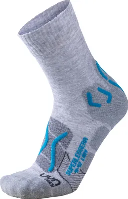 Produktbild von UYN Superleggera Trekkingsocken Damen light grey/turquoise 35-36