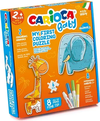 Image de CARIOCA fixies Baby 2+, 8pcs + puzzle animaux