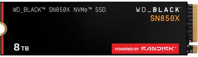 Immagine prodotto di Western Digital Black WD_BLACK™ SN850X NVMe™ SSD POWERED BY SANDISK 8 TB
