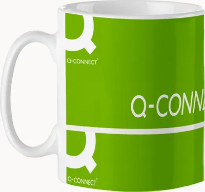 Produktbild von Q-CONNECT 41040001 Keramiktasse, 0.33L, weiß