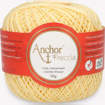 Produktbild von Anchor Freccia 6 – Feines Baumwollgarn für Häkelprojekte (Color 00300)