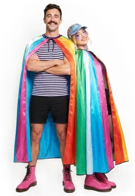 Produktbild von Regenbogen Umhang - Fasching Karnevalskostüm