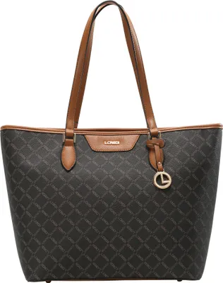 Image de L.CREDI sac shopper sac à main Filiberta Shopper Brown marron foncé