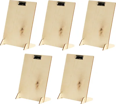 Produktbild von Vorteilspack 5x Plakathalter mit Metallklemme / Klemmbrett DIN A5