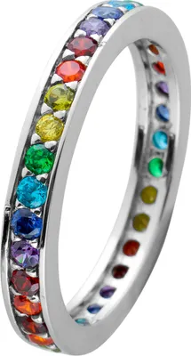 Produktbild von Memoire Alliance Damenring Silber 925 bunte Zirkonia Steine 19