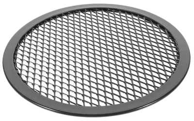 Pizzaplatte perforiert 18 cm Aluminium schwarz