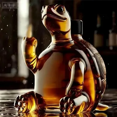 Produktbild von Kreativität Schildkröte Glas Wodka-Shot Whisky Wein Trinkflasche Dekanter-Flasche