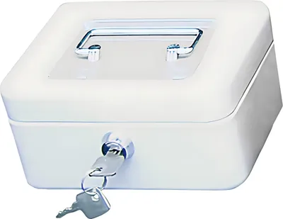 Obrázek produktu pro Pokladnička WEDO s klipem, bílá, (š)152 x (h)115 x (v)80 mm